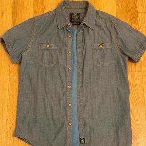 Men's Denim Button-Down Shirt